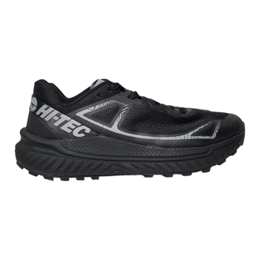 🆕️ Hi-Tec Men's Trail Running Athletic Shoes In Black/Alloy
